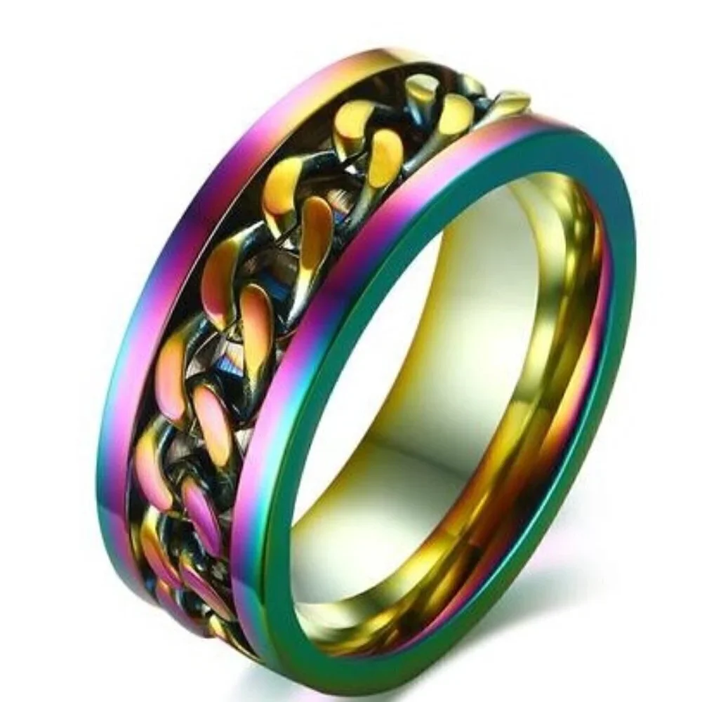 SPINNER CHAIN RING UNISEX